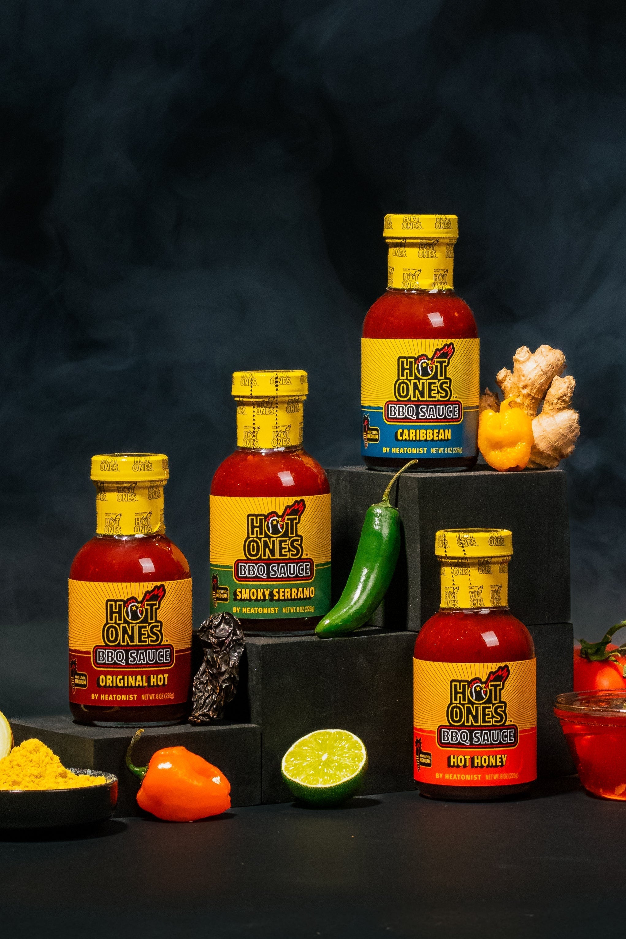 Hot Ones BBQ Trio Pack (Original / Hot Honey / Smoked Serrano)